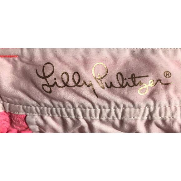 Lilly Pulitzer Size 0 Textured Bright Pink The Walsh Short Vacation Cruise Beach - Picture 7 of 8